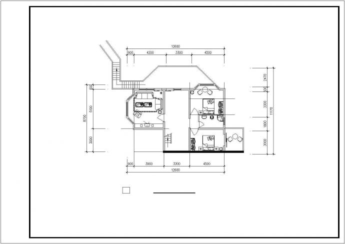 某地生态休闲别墅建筑设计图_图1