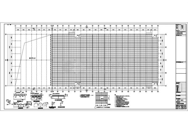钢承板两层门式钢架厂房结构施工图CAD图纸-图一