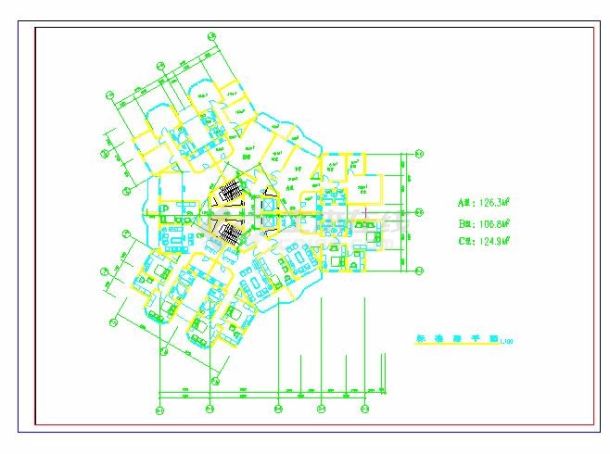 经典的高层住宅建筑设计方案图-图二