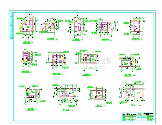 某地大型商住楼建筑施工图-图一