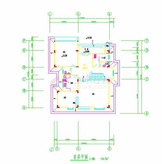 简单的一个别墅建筑方案图-图二