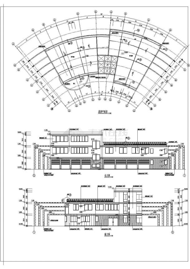 经典实用的小区会所建筑设计图-图二