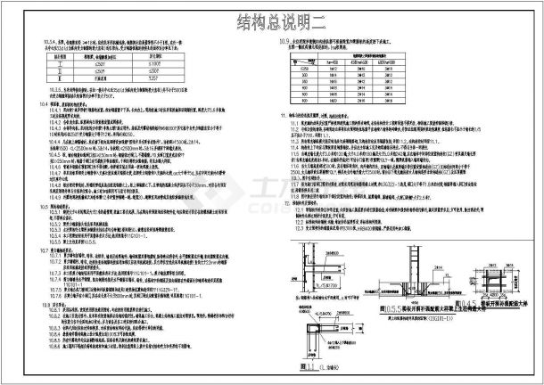 某地中式联排别墅结构施工图（异形柱结构）-图二