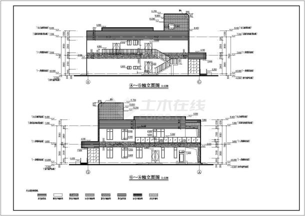 南方某城市二层幼儿园建筑设计施工图-图二