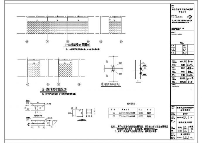 某地单层单跨门钢结构厂房施工图_图1