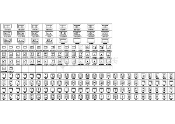 2016最新收集的开关插座CAD图例图块-图二