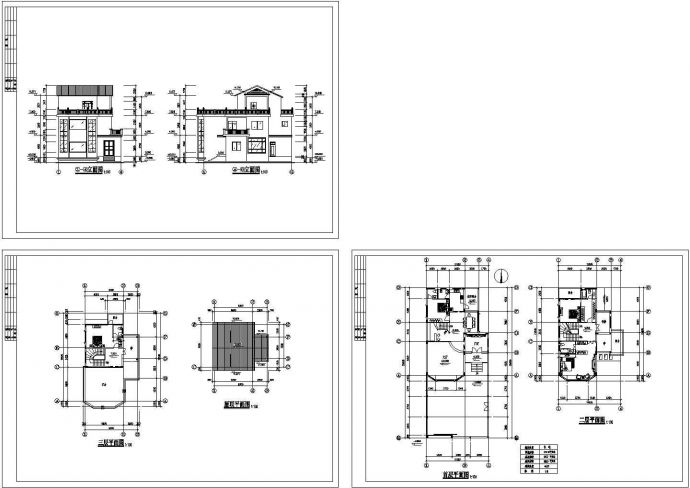 3层308平米农村别墅建筑设计图（长26.6米 宽11米）_图1