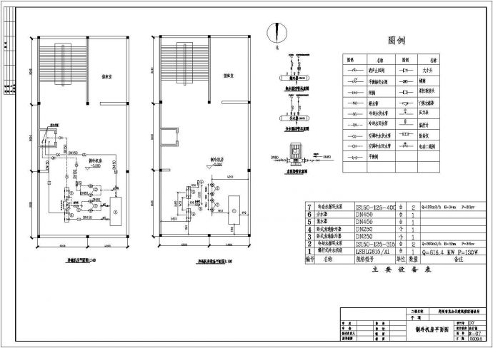 综合大厦中央空调系统设计cad图(含毕业设计)_图1