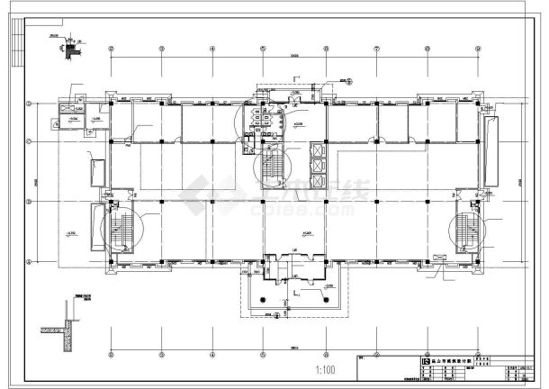 某地详细的六层行政楼建筑施工图-图二