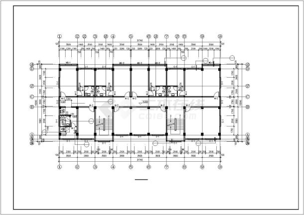 某地五层办公楼建筑施工图-图一