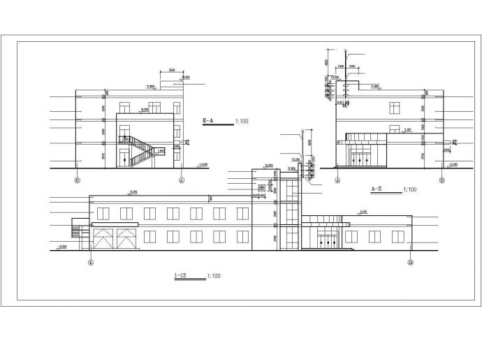 详细的办公综合楼建筑施工图_图1