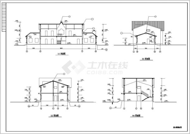 某地小型垃圾处理厂综合办公楼建筑设计图-图一