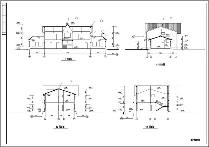 某地小型垃圾处理厂综合办公楼建筑设计图_图1