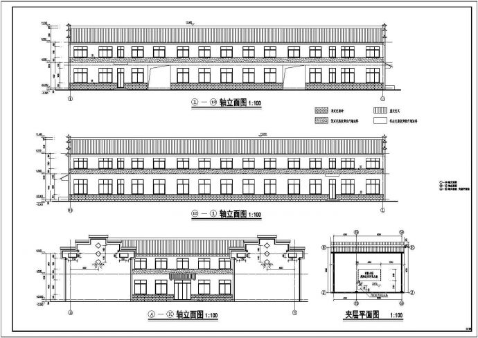 某地区二层江南中式会所建筑设计施工图_图1