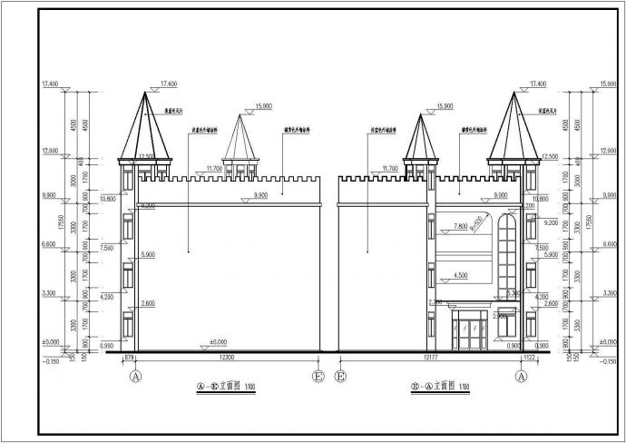 某地三层框架结构幼儿园建筑设计施工图_图1
