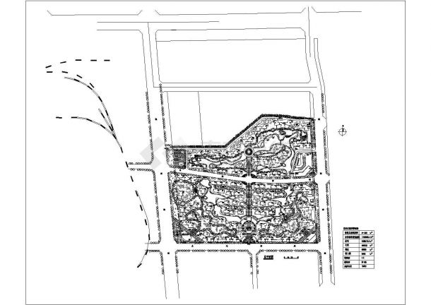 西安某住宅小区规划设计总平面布置图-图一