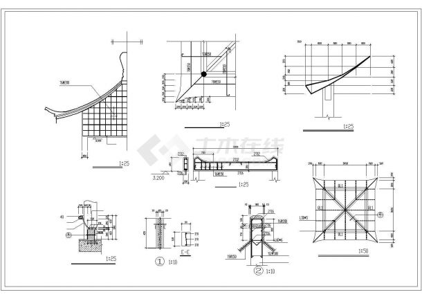 最新整合的40套精美的景观亭建筑图纸-图二