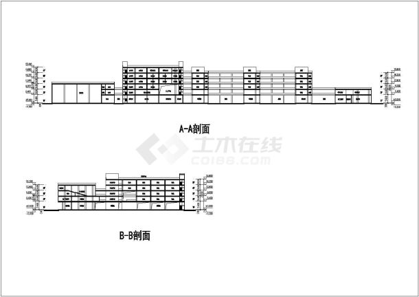 某地区中学五层综合楼建筑设计方案-图一