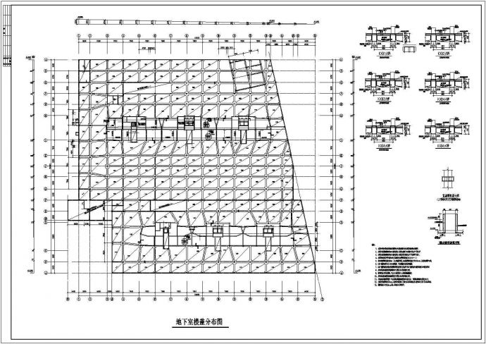 某项目地下车库空心楼盖全套结构施工图_图1