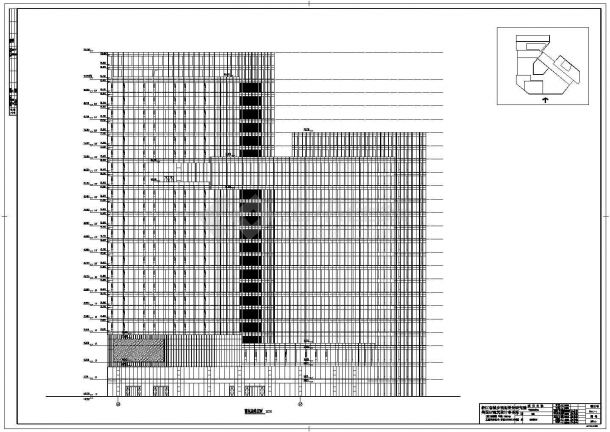某地区23层商业办公楼建筑设计施工图-图一