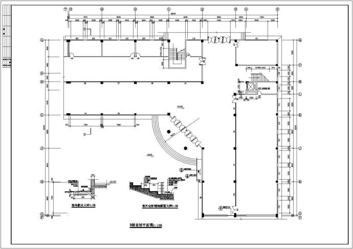 某地海关附楼建筑设计方案图_图1