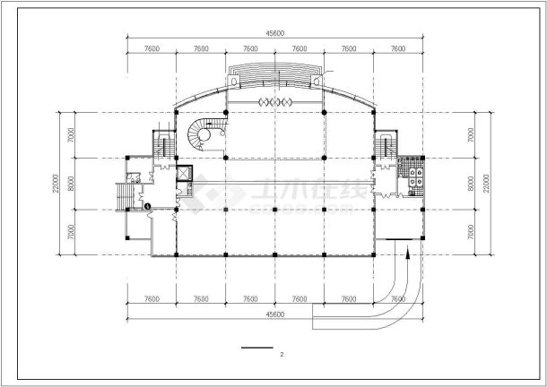 某地银行办公楼建筑设计方案图-图二