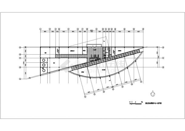 某地综合管理中心建筑设计方案图-图二