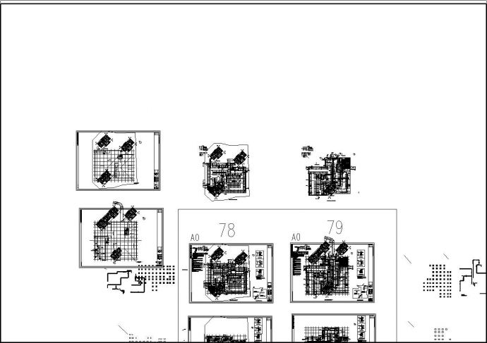 某城市车库水建筑工程布置CAD参考详图_图1