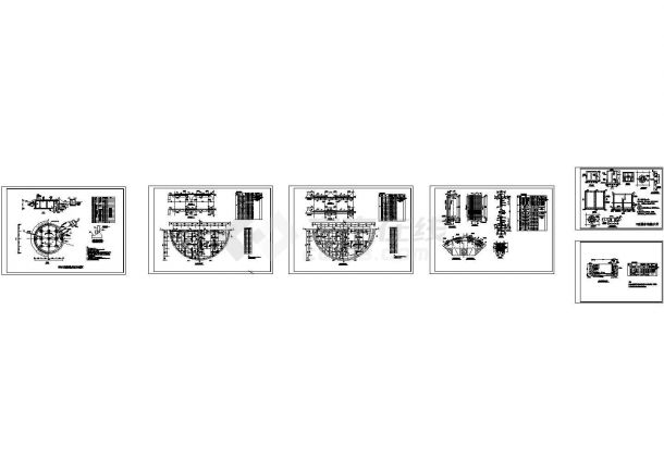 某500立方米蓄水池设计cad结构施工图（标注详细）-图一