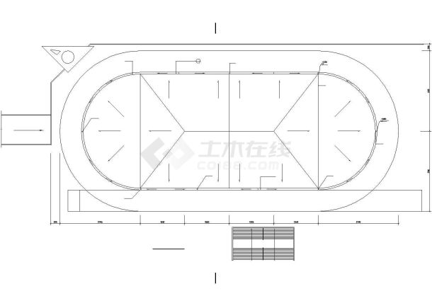 某地有屋顶运动场的综合楼建筑设计方案图-图二