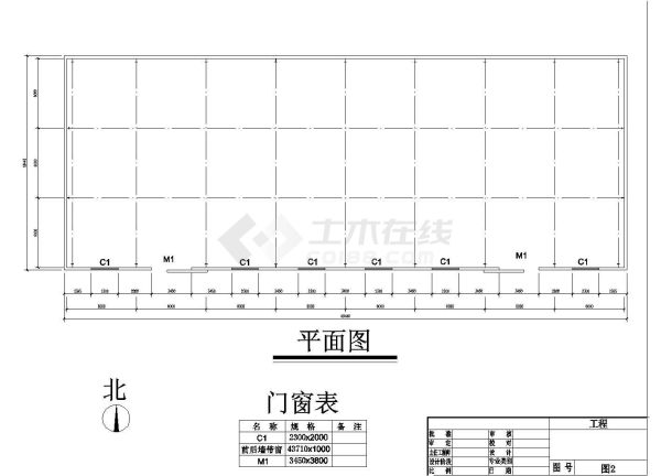 某化工园节水设备公司单层门式轻钢结构18m跨厂房结构图-图二