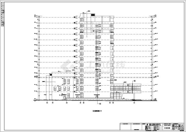 衡州市11层框架剪力墙结构酒店建筑施工图-图二