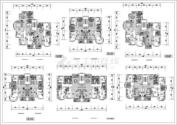 经典的绿城多层住宅房屋户型图全集-图一