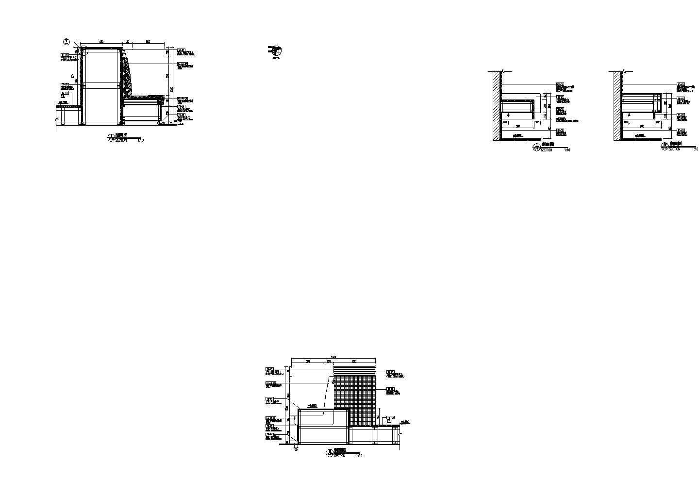 [酒店]沙发卡座节点CAD详图