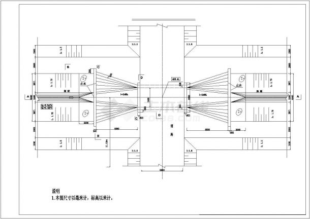 某小型涵洞结构设计全套CAD施工图-图一