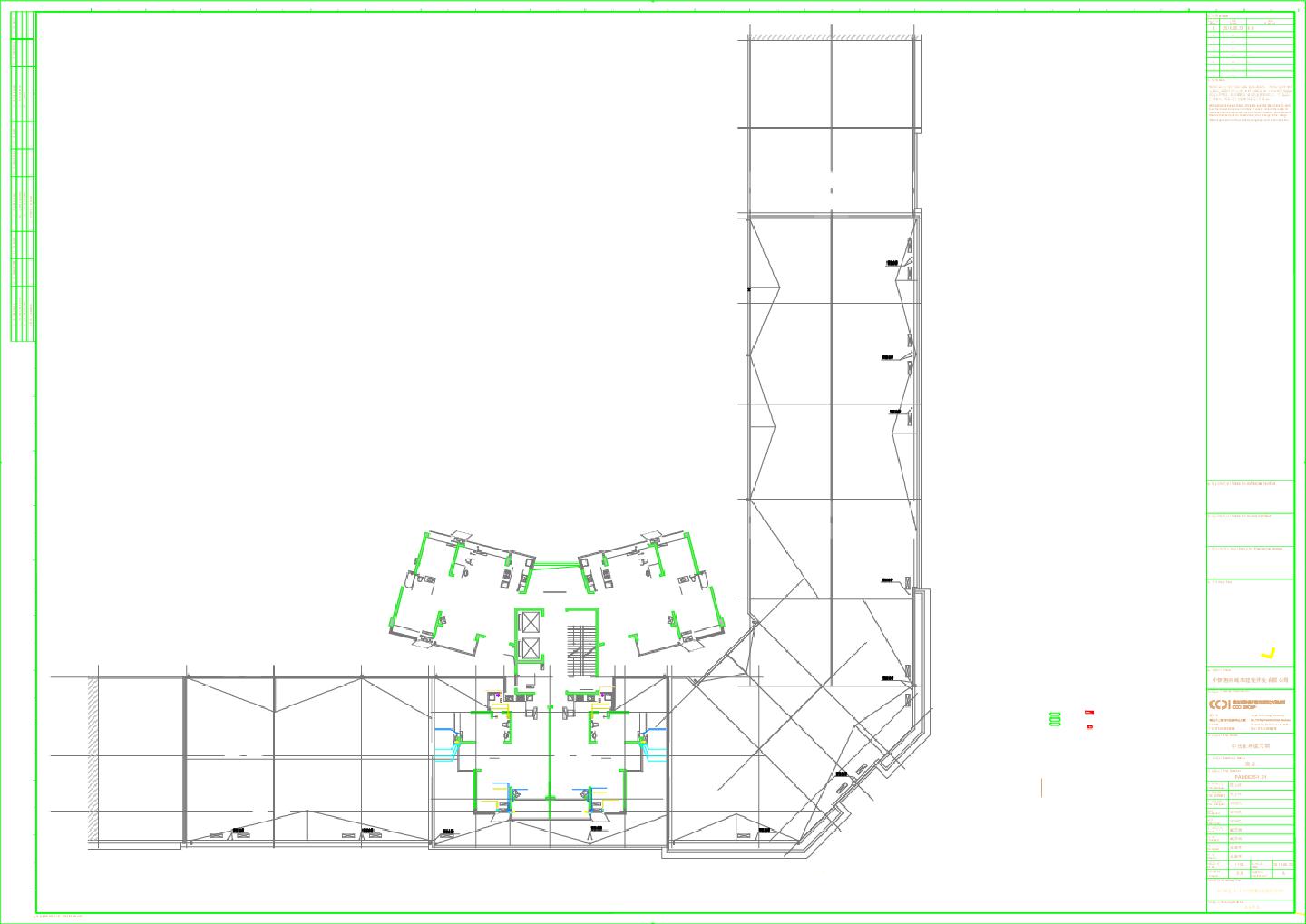 中信水岸城六期 商业C区（一）屋顶给排水平面图 CAD图