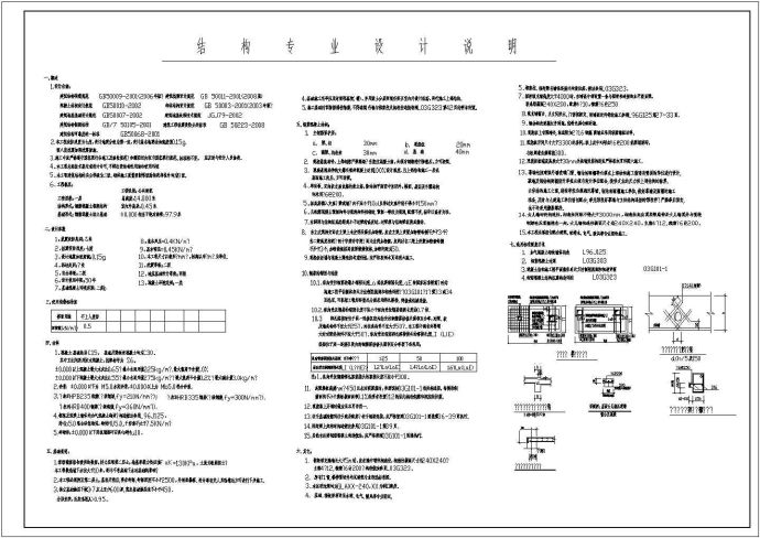 某体育馆（屋盖为网架结构）全套结构施工图_图1