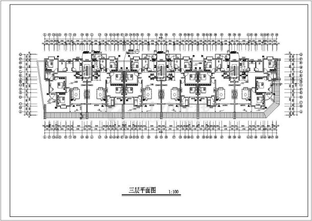 一套完整的民居商住楼建筑图纸-图二