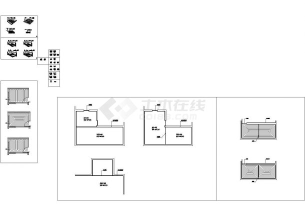 室内节点详图—地暖设计施工CAD图收口节点深化-图一