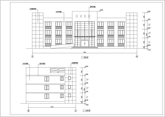 某厂区三层综合实验楼建筑设计方案_图1