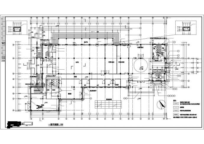 某地软件公司办公楼建筑施工图_图1