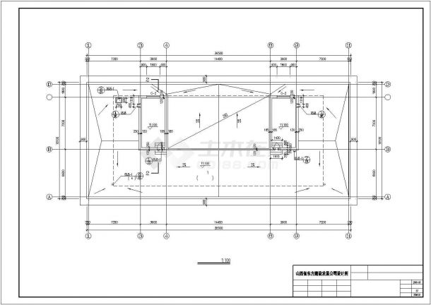 某地四层办公楼建筑施工图-图一