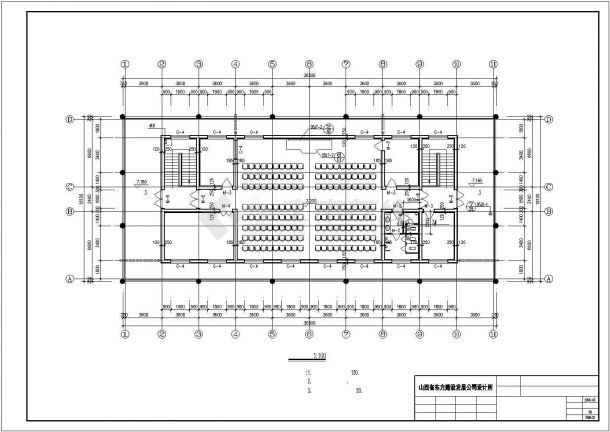  Construction drawing of the fourth floor office building in a certain place - Figure 2
