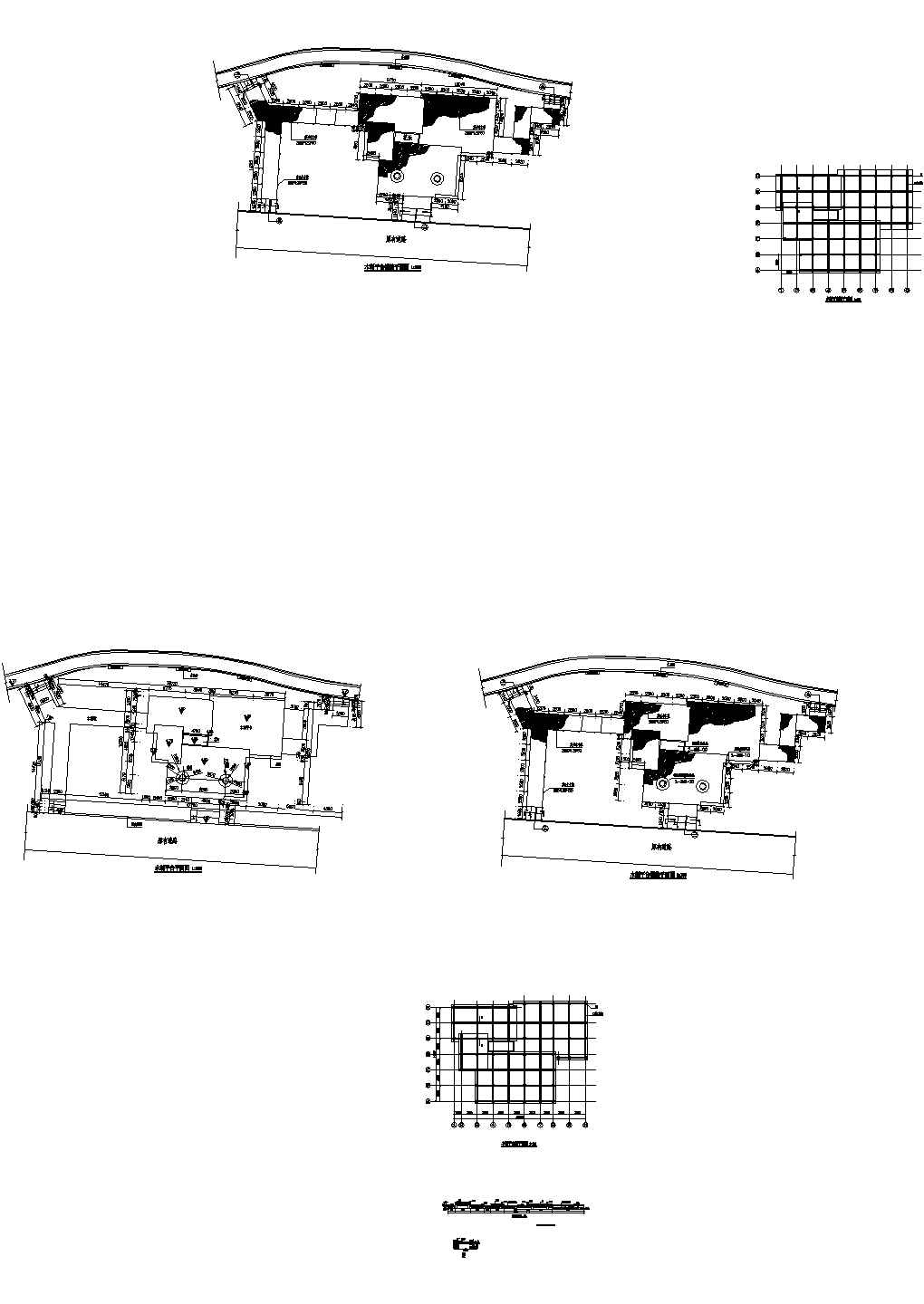 某木制休闲平台施工CAD图纸设计方案