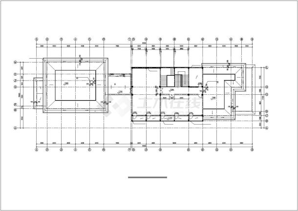 某地三层小型综合楼建筑方案图-图一