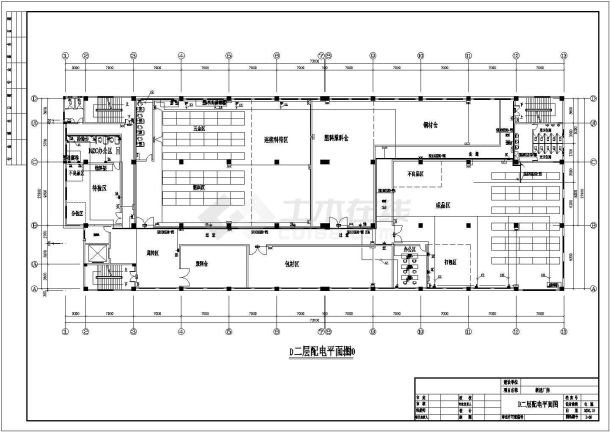 某电子厂生产车间装修电气设计施工图-图二