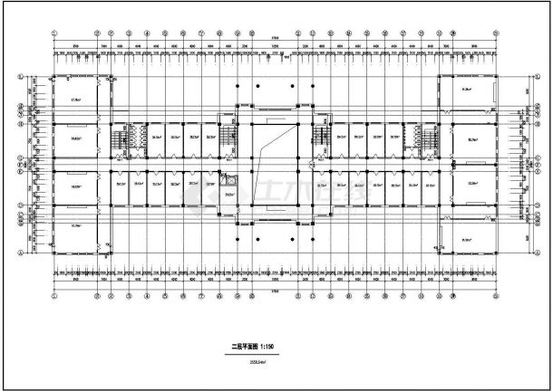 某地测绘局六层办公楼建筑方案图-图二