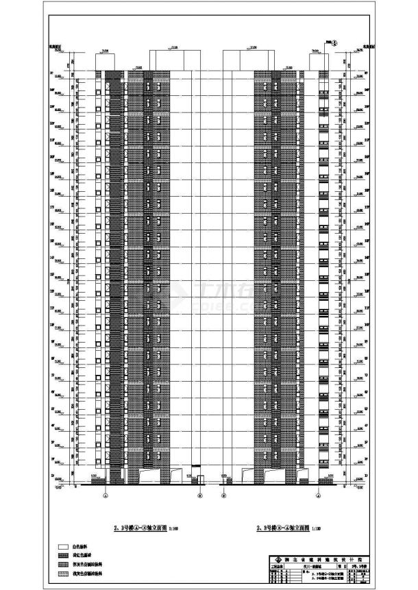 某地区24层住宅楼建筑设计方案（含架空层）-图二