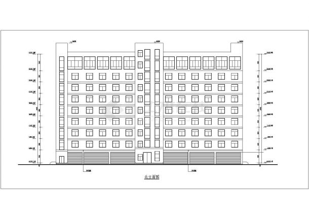 某地区九层综合办公楼建筑设计方案-图二
