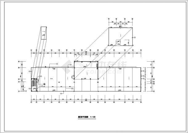 某地三层消防站建筑施工图-图一